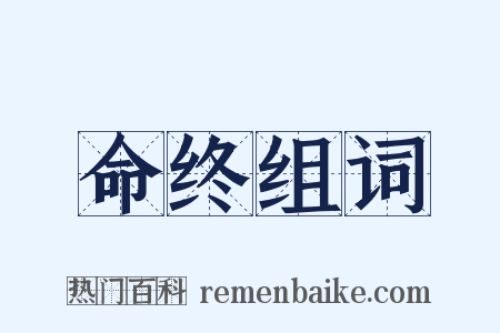 命终组词是什么意思的图片